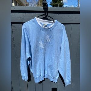 Vintage light blue grandma sweatshirt